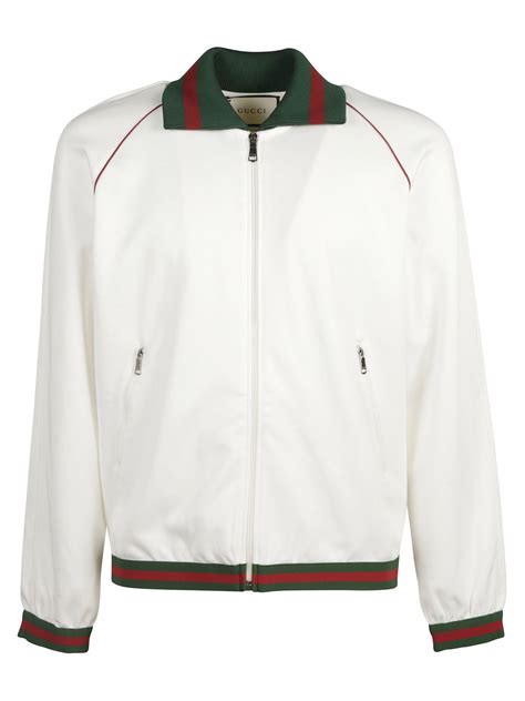 gucci jersey jacket black and white|Gucci leather jackets for men.